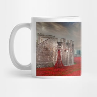 Tower of London Red Poppies Mug